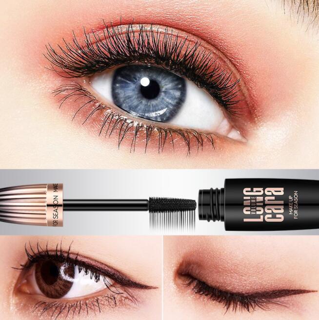 Maquiagem Cílios Rímel Cílios Maquiagem 4D Silk Fiber Lash Rímel Novo Long Curling Preto Rímel de Fibra À Prova D'Água