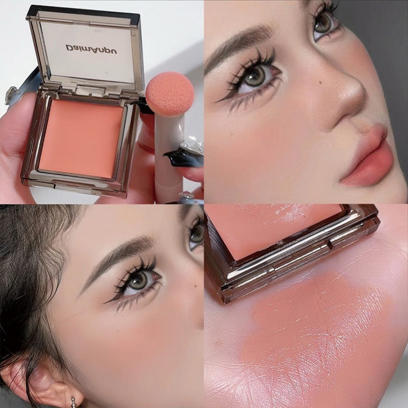 Daimanpu Monocromático Ice Night Square Blush Branco Matte Nude