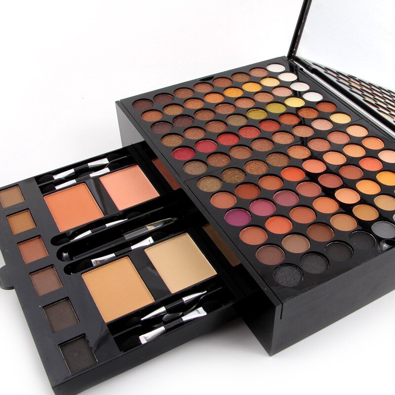 180 cores sombra de olhos Blush conjunto personalizado caixa de paleta de maquiagem em forma de piano