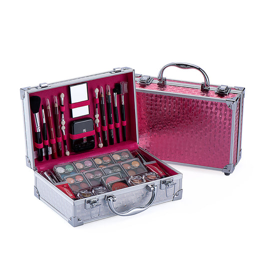Conjunto de cosméticos criativos de sombras coloridas e batons